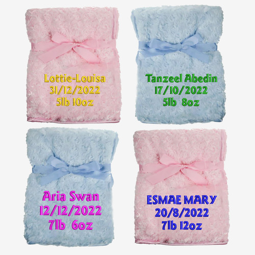 Personalised baby blanket - personalised,