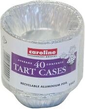 40x Small Foil Caroline Foil Mince Pie Tart Cases 1.4oz/40ml 67x20mm Recyclable