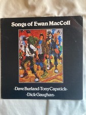 DAVE BURLAND TONY CAPSTICK DICK GAUGHAN SONGS OF EWAN MacCOLL, RUB027, EX