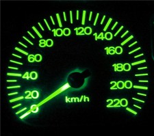 Green LED Dash Gauge Light Kit