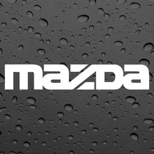 MAZDA X2 PAIR STICKERS WHITE