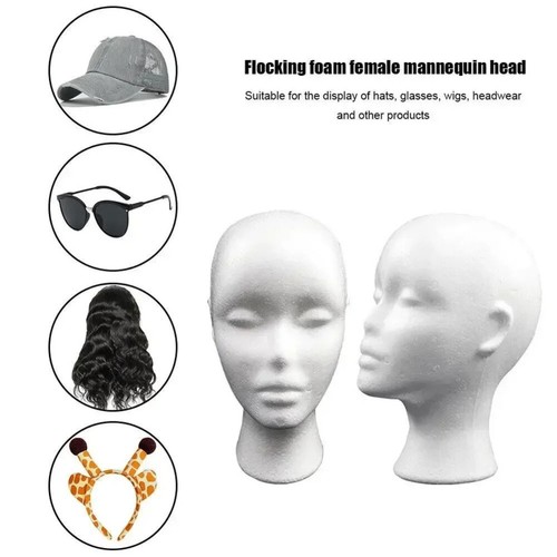 Polystyrene foam head dummy - polystyrene,