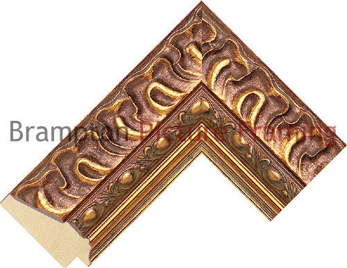 65mm wide gold reverse wood - 65mm,