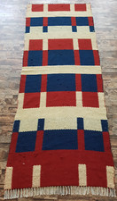 Vintage Handmade Traditional Navajo Style Kilim Floor Rug Carpet 186x72 cm