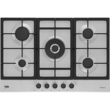 Beko HIAW75225SXE Built In 75cm 5 Burners Stainless Steel Gas Hob