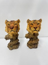 Tiger Head Sculpture on Faux