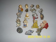 JOB LOT - ENAMEL CAP LAPEL BADGES X 19