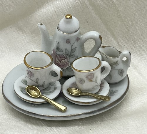 Dolls house porcelain floral
