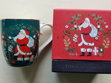 Tipperary Crystal Christmas, Santa With Sack Mug, New, Boxed.