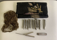 Vintage Goody Metal Hair Curlers + Hair Net