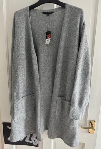 Ladies grey cardigan l - ladies, uk