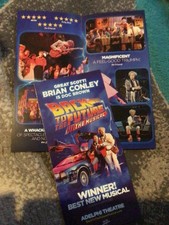 BACK TO THE FUTURE  - LIVE AID THE MUSICAL  - LONDON THEATRE FLYERS X 2