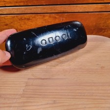 Vintage Gucci Black Leather Glasses Case Sunglasses Case 