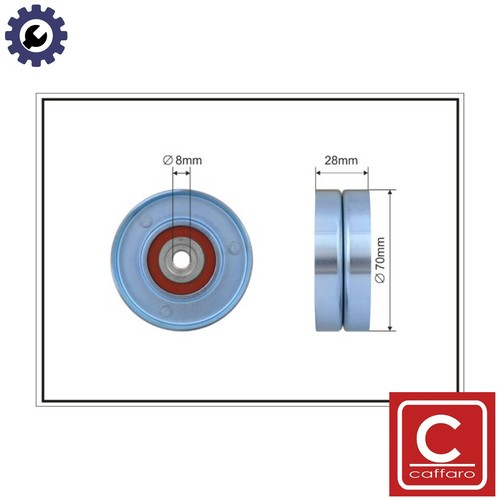Deflectionguide pulley vribbed - deflectionguide,