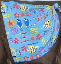 GIRLS SWIM WRAP PATE’ DE SABLE EXOTIC FISH/FLORAL SUPER CUTE!!