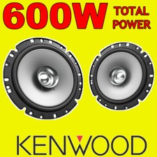 KENWOOD 500W TOTAL DUALCONE 6.5 INCH 16.5cm CAR DOOR/SHELF COAXIAL SPEAKERS PAIR