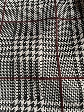 Grey black and red striped