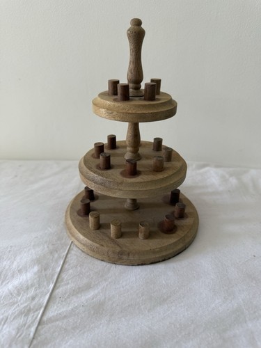 Thimble display stand wooden - thimble,