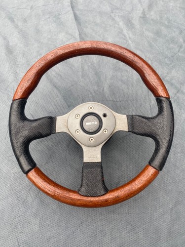 Momo wooden steering wheel - steering,