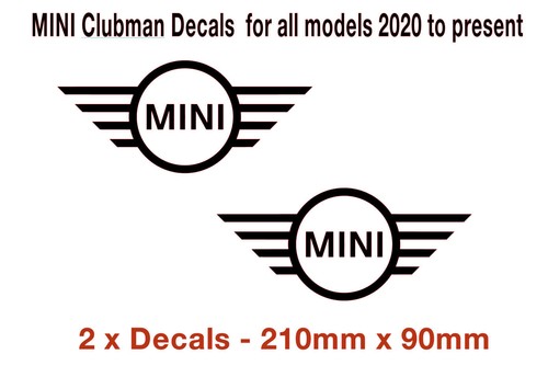 Mini clubman decals badges - clubman,