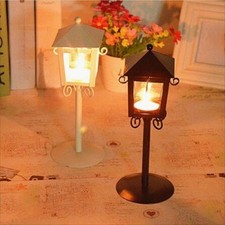 Vintage Iron Wind Lamp Outdoor Candle Lantern Funny Mini Candleholder Home Decor