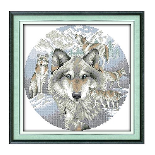 Stamped stitch embroidery kit - ,