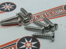 Centre Floor Mat 8 Slotted Head Screw Set Vespa VNB VBB GS160 SS Sprint Rally