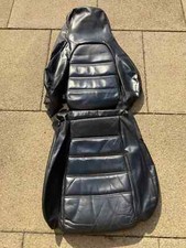 Mazda MX-5 Miata Roadster Passenger L/H Black Custom Leather Seat Cover 1989-94