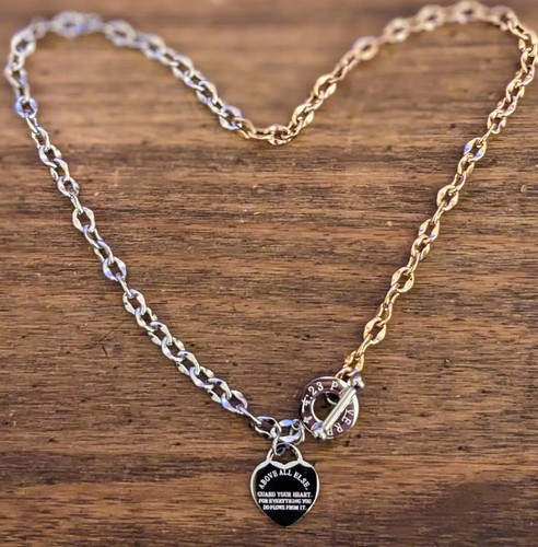 Personalised silver heart tag - silver,