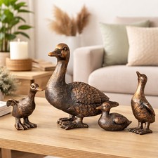 Duck garden ornaments family - garden,