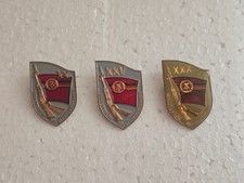 East Germany DDR STASI 20, 25, 30 years service badge sets