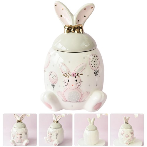 Ceramic cookie jar bunny - ,