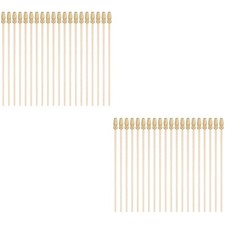 40 Pcs  Wooden Flag Poles