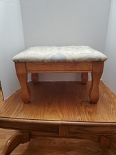 Vintage Oak Wooden Footstool