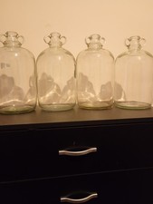 Four 5l Demijohns Old Style