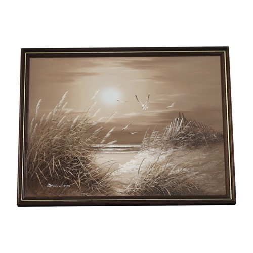 Seaside landscape oil - landscape,