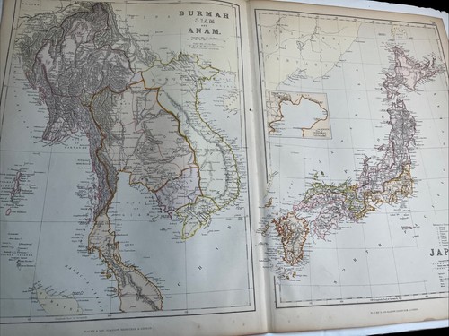 1881 map burmah burma siam - 1881:,