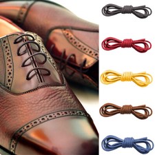 Coloured waxed thin shoelaces - coloured,