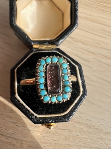 Antique turquoise mourning - antique,