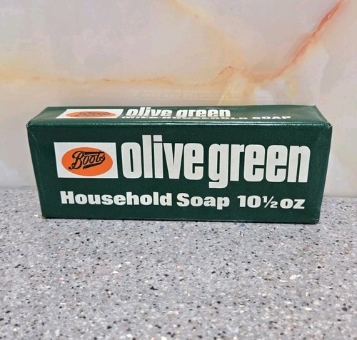 Boots soap 60s - soap, green