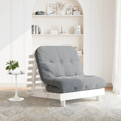 Walplus white futon - white,