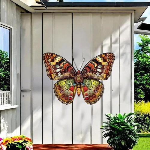 Metal butterfly wall decor - metal,