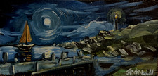 Impressionist seascape