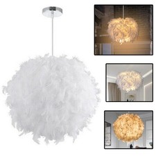 30cm white feather shade - 30cm,