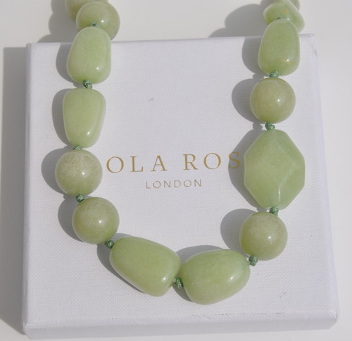 Lola rose green agate gemstone - lola,