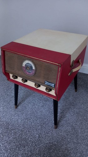 Dansette radiogram red - radiogram,