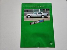 MERCEDES BENZ SPORTLINE 190E 200E 300E SALES BROCHURE 1990