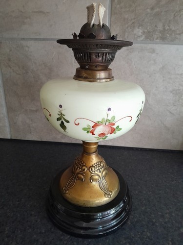 Antique duplex brass oil - brass,