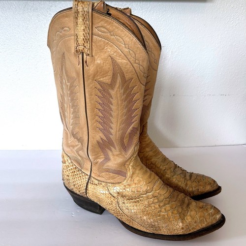 Tony lama snakeskin cowboy - tony,