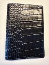 Smythson Navy Passport Holder